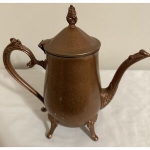 Vintage‎ Leonard Silverplate Tea Teapot Patina Coffee Pour Over Pot 9.5"